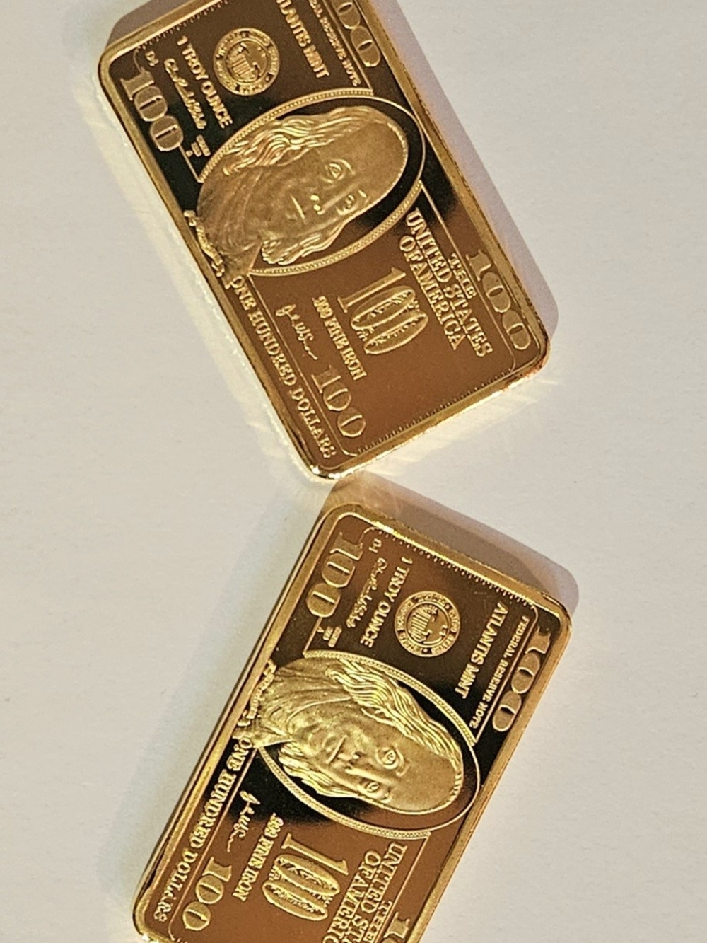 Gold Tone Novelty Bars